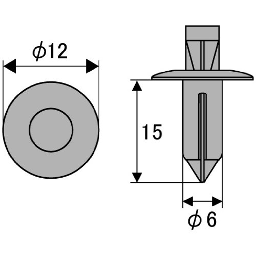 専用になります プッシュリベット 90269-05079】 ヤマハ系 10個 : 内張り
