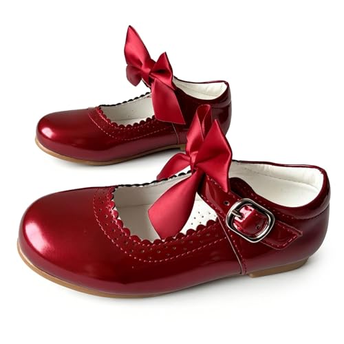 Chaussures d'école fille anti-glisse Mary Jane vernies finies les ampoules en récréation
