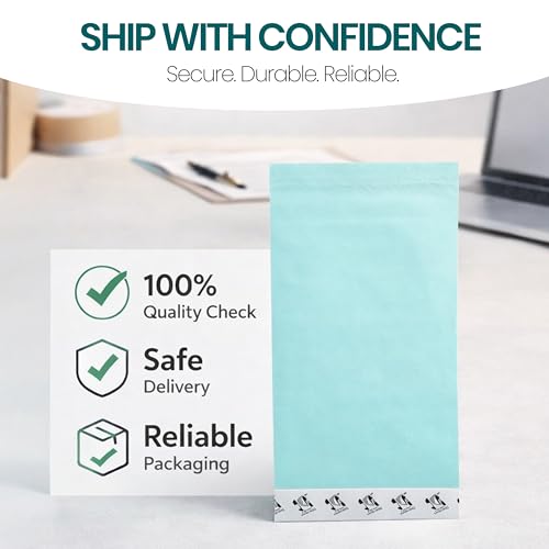 Image of DAHSHA Polynet Clothline Envelope Courier Cover Self-Seal Business Catalogue Cloth Lined Courier Document for Invitation and Post Cover (20 Pcs - Cheque Size Envelopes)