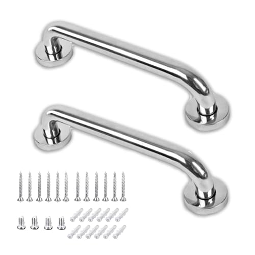 DALAETUS 2 Pcs Grab Bar for Bathroom,Shower Safety Handle Support,Stainless Steel Bathroom Balance Grab Bar for The Elderly,Children,The Persons with Disabilities and Injured