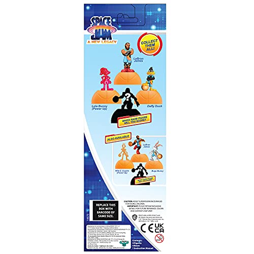 Moose Toys Space Jam: A New Legacy - 4 Pack - 2" Lebron, Daffy Duck, Lola Bunny, & 1 Mystery Figures - Starting Line Up, Multicolor (14573) #TOP6