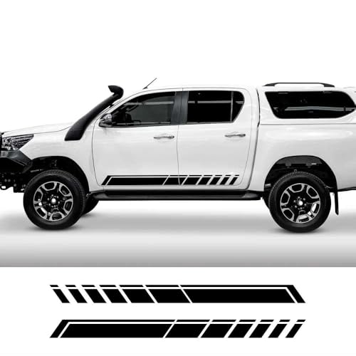 2 Pegatinas de Vinilo de Alto Rendimiento para Carreras Deportivas, para Toyota, Hilux 4x4, Accesorios de Tuning para Puerta de camioneta.