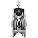 DasMarine 2 Pack Single Pulley Block in 304 Stainless Steel Crane Swivel Hook Single Pulley Roller Loading (M50)