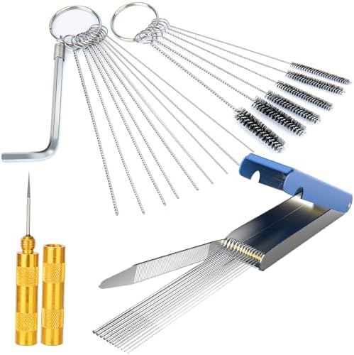 Carb Cleaner Spray RW Carburetor Jet Cleaning Wire Tool Set (Made In Japan - High Quality) Small Engine Tools - Foto 7