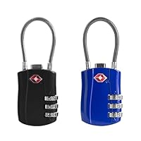 TSA Zahlenschloss Für Koffer - Kabelschloss Mit TSA Zulassung