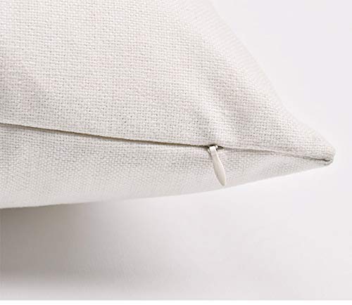 Joyceoo Outdoor Camping Travel Style Throwing Pillow Covers- Pillow Covers Cotton Linen - Woodgrain Camping Happy Camper-18" X 18" Set Of 4 #TOP5