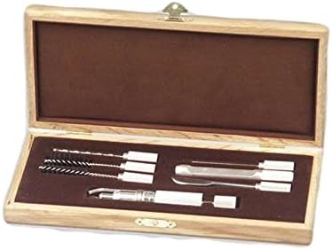Pipe Smoking Maintenance Service Kit With 7 Chrome tools In wooden case new