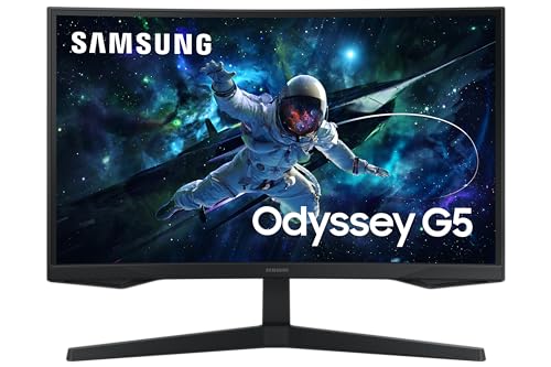 Samsung Odyssey 27 inch Curved Gaming Monitor (2,560 x 1,440) G55C QHD 165 Hz 1 ms, HDR10, FreeSync, Eye Saver Mode, 1000R Curvature- LS27CG550ENXZA by Samsung - Used condition - CA$203.99