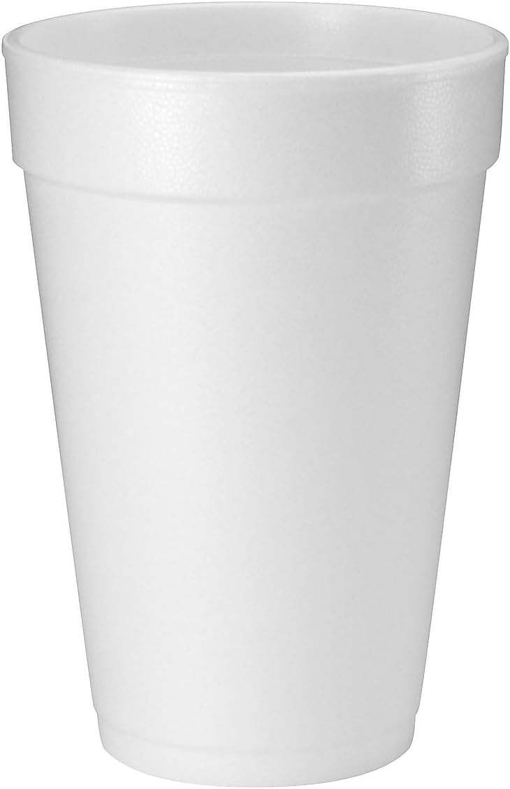 DART 16oz Foam Cups, Case of 500ct, 16J165
