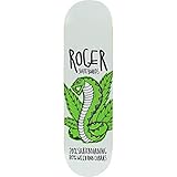 Roger Weed & Cobras Skateboard Deck -8.25 White - (Bundled with Free 1'' Hardware Set)
