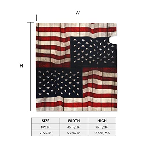 American Flag Patriotic Memorial Day 4Th July Vintage Wooden Board Mailbox Magnetic Post Mailbox Cover Garden Decor Outdoor Large 25.5" X 21" #TOP5