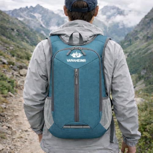 Mochila Plegable Ligera Resistente al Agua Verde miniatura 1