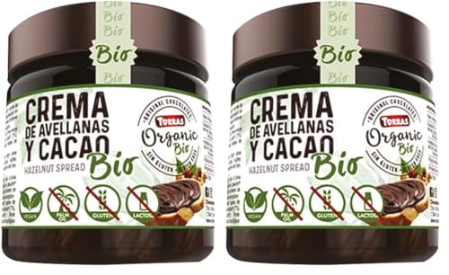 Torras Orgánico Crema de Avellanas y Cacao, 200g BIO (Paquete de 2)