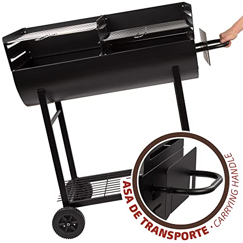 Miniatura 5 de Aktive 52809 - Barbacoa De Carbón Con Doble Parrilla