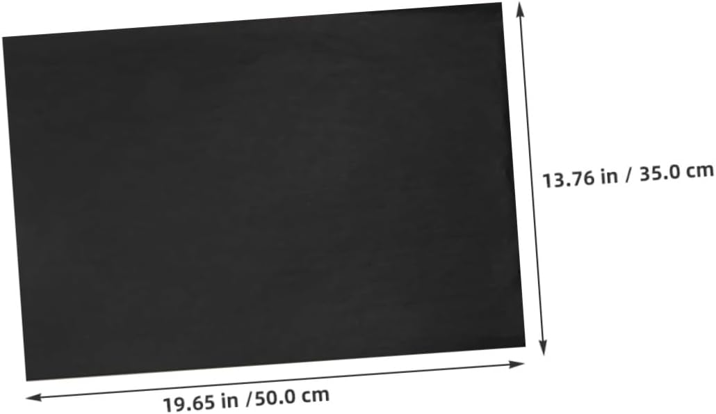 Healifty 100 Sheets Black Tissue Wrapping Paper 35x50cm for DIY Crafts Packaging Wedding Birthday Party Decorations