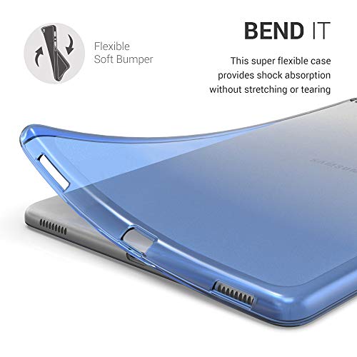 kwmobile-Carcasa-Compatible-con-Samsung-Galaxy-Tab-A-101-2019-Funda-para-Tablet-de-TPU-Bicolor-Azul-OscuroTransparente