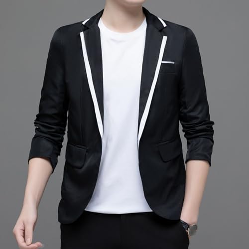 Mens One Button Suit Jackets Business Lightweight Blazers Jacket Formal Business Casual Sport Suits3