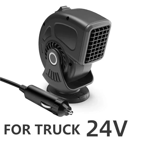 ���^ Eary Portable 12V/24V Car Heater Air Heater Fan Winter Windshield Defogger Defroster Hand Warmer 360°Rotation for SUV Trucks 