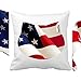 Gwiazdy i paski flaga Ameryki mapa kot poduszka dekoracyjna kwadratowa poszewka
