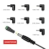 DC 12V 2A Car Charger Universal Power Cord 5.5x2.1mm 5FT Power Cord for DVD Players GPS Bluetooth Speakers label maker Camera router CD Player and More Includes 8 Connectors #1