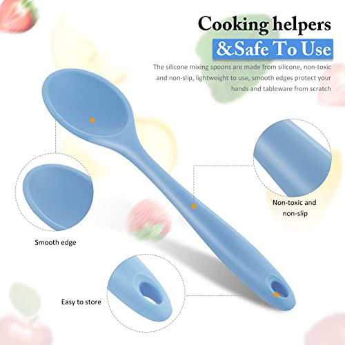 Shappy 4 Pieces Silicone Mixing Spoon For Cooking Heat Resistant thumb #2