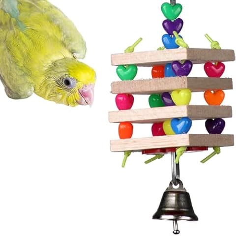 Super Bird Creations 6-1/2 by 2-Inch Balsa Stack Bird Toy, Small Cover
