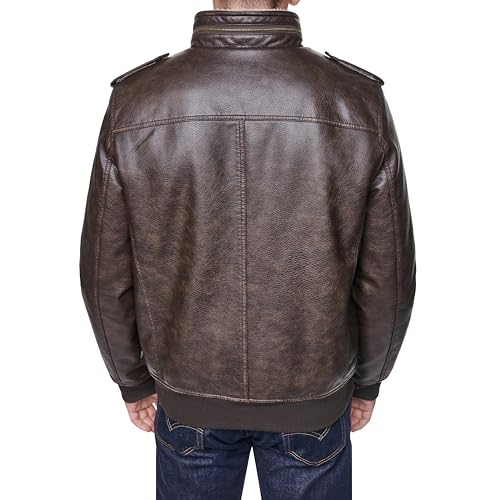 Image of Levi's Men's Vintage Deer Faux Leather Aviator Bomber (Standard and Big & Tall)