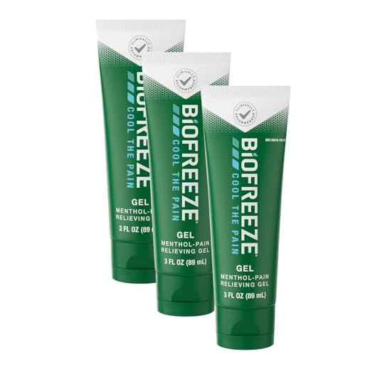Biofreeze Menthol Pain Relieving Gel Colorless Gel 3 FL OZ Tube for Pain Relief Associated with Sore Muscles, Arthritis, Simple Backaches, and Joint Pain (Packaging May Vary)