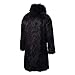 Lisa Colly Men's Faux Fur Coat Jacket Winter Fluffy Coat Outwear long Parka Overcoat (Black,X-Large)