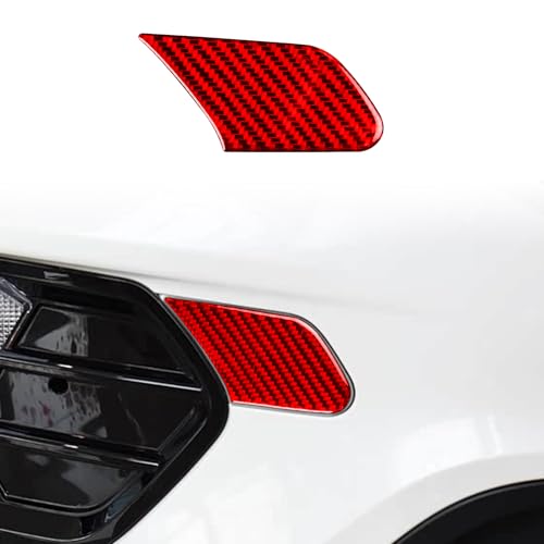 JKYUKU Real Carbon Fiber for Ford Accessories Front Headlight Wash