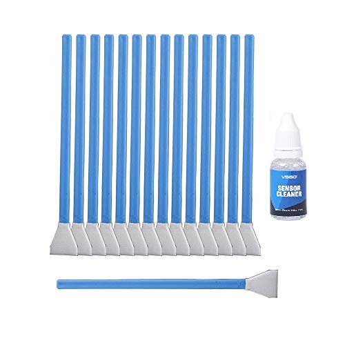 DSLR or SLR Camera APS-C Sensor Cleaning Kit (15 X 16mm Sensor Cleaning Swabs + 15ml Sensor Cleaner), Black (VSGO DDR-16S)