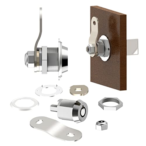 Eg Starts 5X 7/8" Arcade Locks Arcade Machine Cash Door Tool Boxs Tubular Cam Locks Cabinet Door Atom Lock With 5 Alike Keys For Arcade Video Games Jamma Mame Parts #TOP2