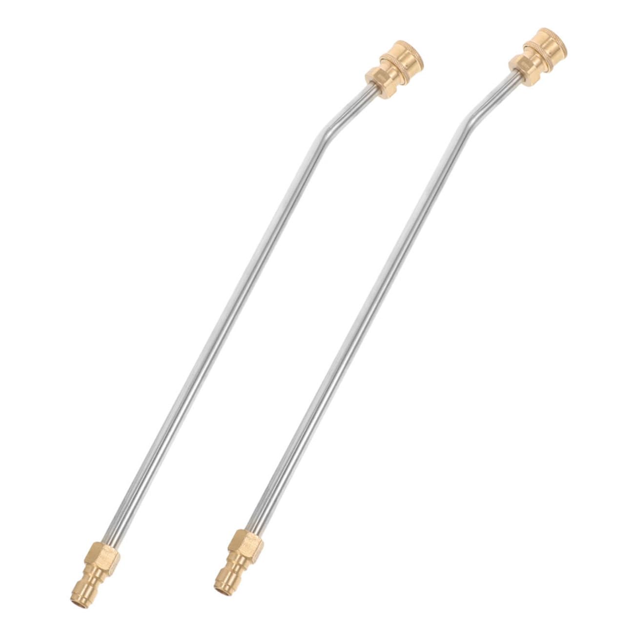 Abaodam 2Pcs High Pressure Washer Extension Wand Curved Lance Fittings for Pressure Washer Easy to Install Compatible with Various Nozzles for Efficient
