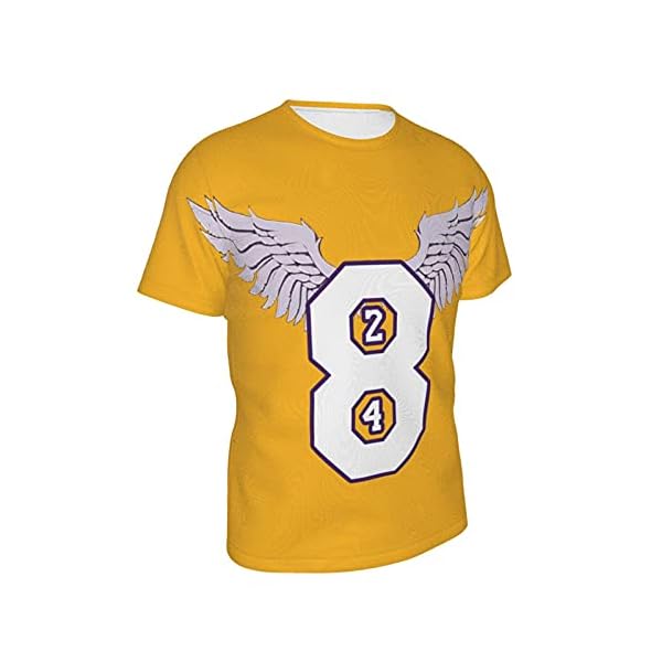 Tribute 8 and 24 Legend Forever 3D Graphic Print t Shirt,R.I.P Superstar Basketball Short Sleeve Shirt - Image 3