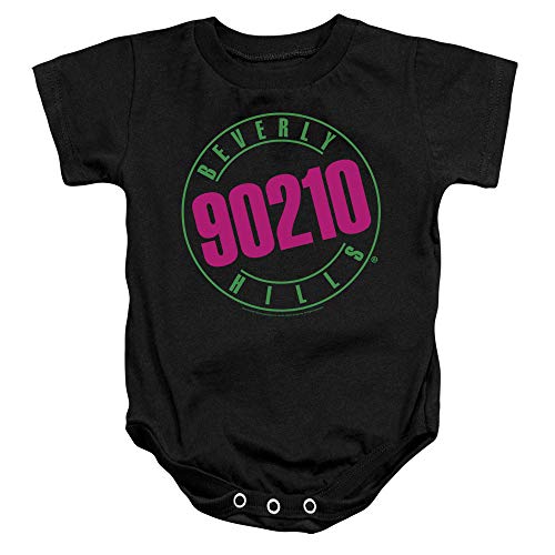 A&E Designs Beverly Hills 90210 Infant Romper Neon Logo Black, 6M