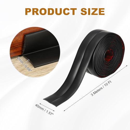 Protection d'angle murale adhésive noire 4,1cm x 3m pour bords - 3