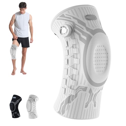 vilaoknie bandage Vilao Kniebandage Zum Verstellen Vilao Kniestark Kniebandage Mit Patellaring-Schutz Stabilisierungsbändern Und 4-Fach Kompression Für Alltag Optimalen Halt Und Komfort-A-rechter Fuß