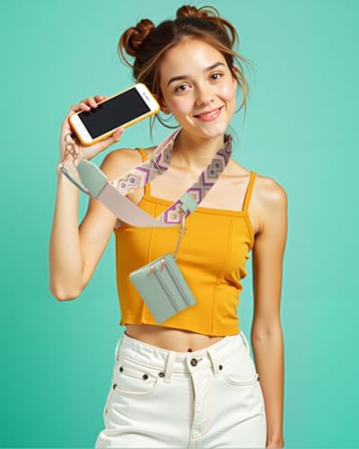 Image of 3 in 1 Strap for Bogg Bag& Clip and Go Strap for Phone with Wallet Crossbody Phone Lanyard Cellphone Lanyard for Women