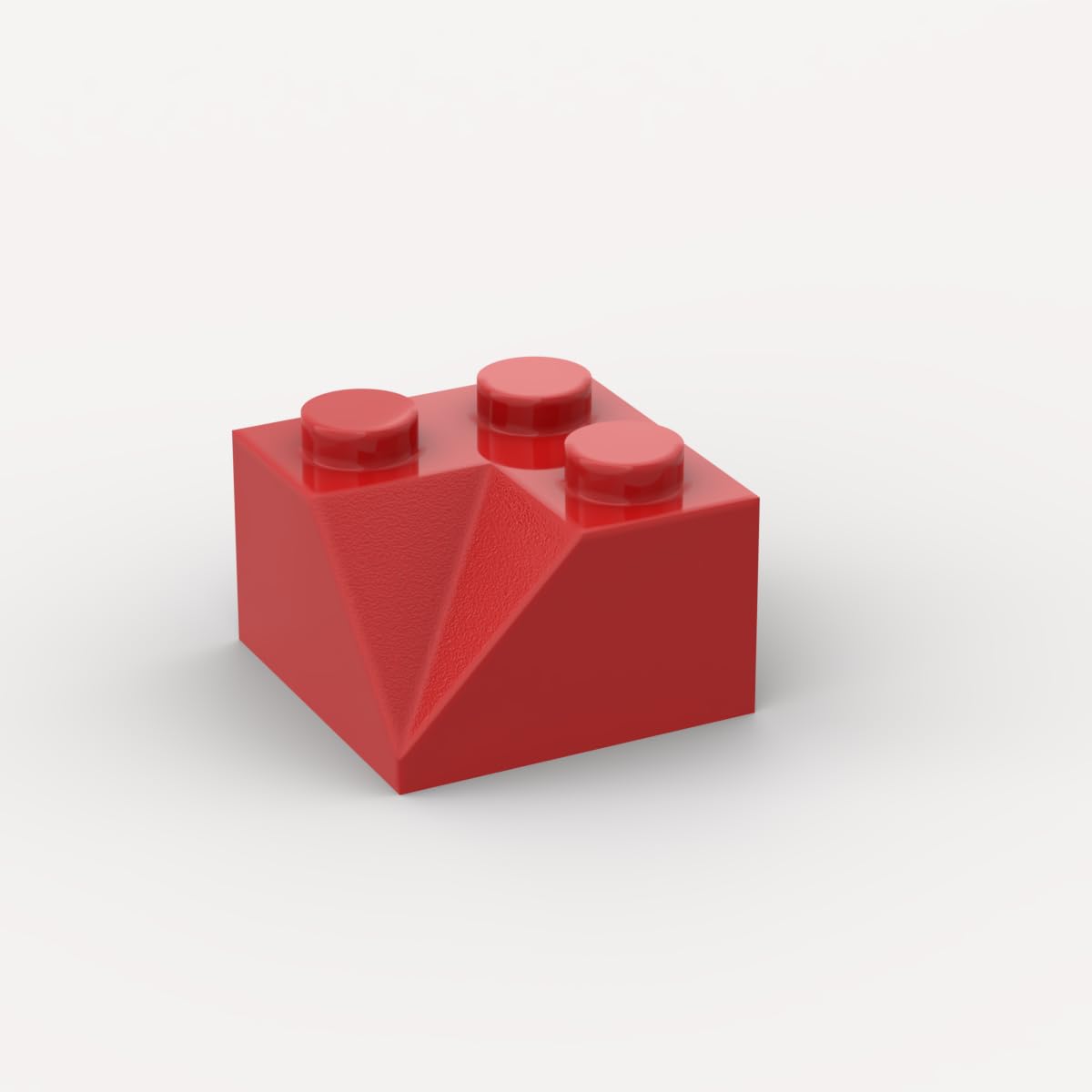 Classic Red Slope Plate Bulk, Slope45 2x2 Double Concave 100 Piece, Compatible with Lego Parts Slope45 2x2 Red (Color: Red)