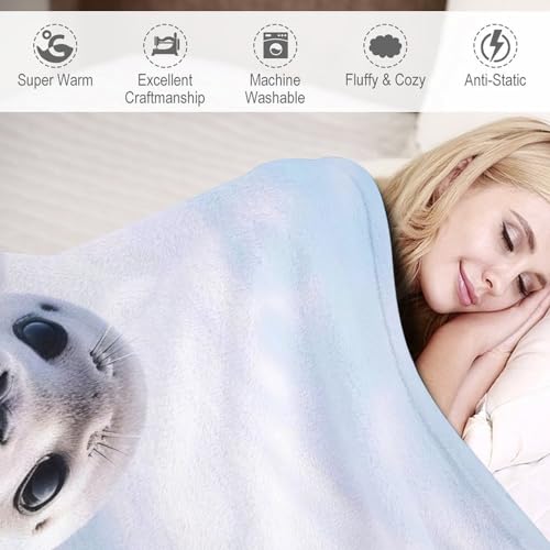 Couverture phoque polaire contre le froid rideau de lit flannel - 4