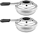 2 Stück Fondue Brenner Topfbrenner Pastenbrenner, Edelstahl Tragbar Winddicht Alkohol Herd Brenner Fondue Zubehör Mini Chocolate Cheese Fondue Set, Alkoholkocher Für Hot Pot, Dry Pot Cuisine, Buffet