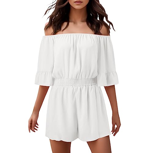 Jumpsuit Damen Elegant Sommer Hosenanzug,Overall Damen Elegant,Blusen Kleid...