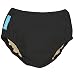 Charlie Banana Best Extraordinary Reusable Swim Diaper (Large, Black)