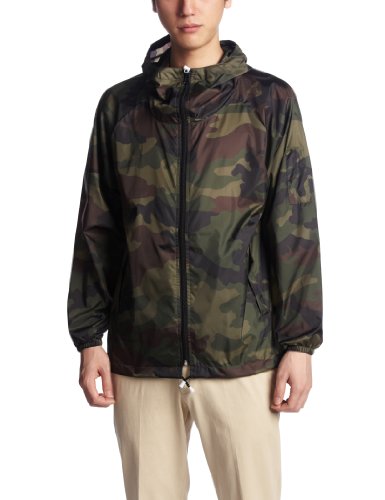 URVAN レインスーツ迷彩前開きヤッケ カモフラグリーン LL #650