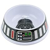 Buckle-Down Dog Food Bowl Star Wars Darth Vader Utility Belt Bounding Black Gray Multi 16 Ounces,...