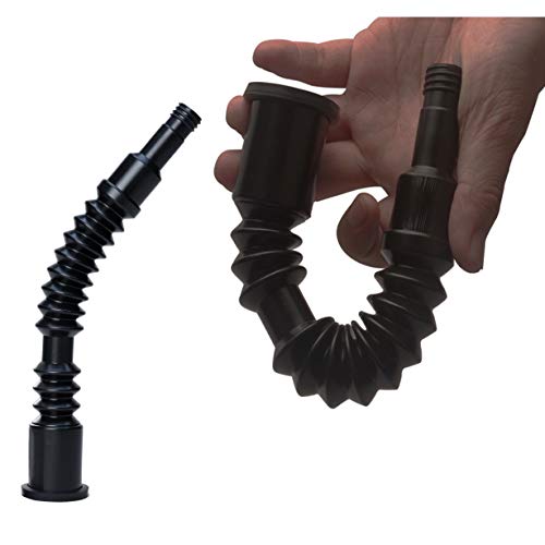 ORANDESIGNE 3 Sets Super Long Gas Can Spouts Replacement Kit Fuel Tank Nozzle with Filter Screen Collar Screw Cap for Pre 2009 Plastic Gas Can Kerosene Water Jug 1 2 5 Gallon Pack of 3 - Thumbnail 3