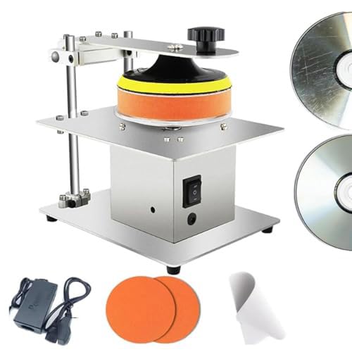 Máquina de reparación de discos, pulidora semiautomática de CD/DVD para arañazos y oxidación, alta tasa de reparación de hasta el 99%, restauración eficiente para discos ilegibles