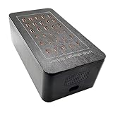 Muuookka Schnelle Ladestation 150W 30Port 15C 15A Wandmontiertes Ladegerät HUB Desktop für Mobiltelefone Netzteile EU-Stecker für Hotels Geschäfte EU Plug
