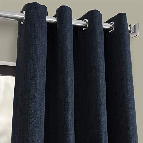 HPD Half Price Drapes Grommet Linen Curtains 96 Inches Long Room Darkening Curtains for Bedroom & Living Room (1 Panel) - Image 2