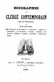 Biographie du clergé contemporain par un solitaire - Tome IX (French Edition)
